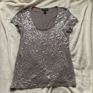 White House Black Market Sequin Top